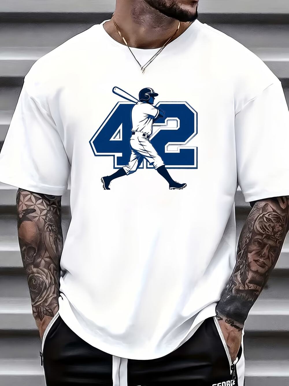 Dodgers T Shirt XL Retro MLB Jackie Robinson Throwback Men's LA Tee New White
